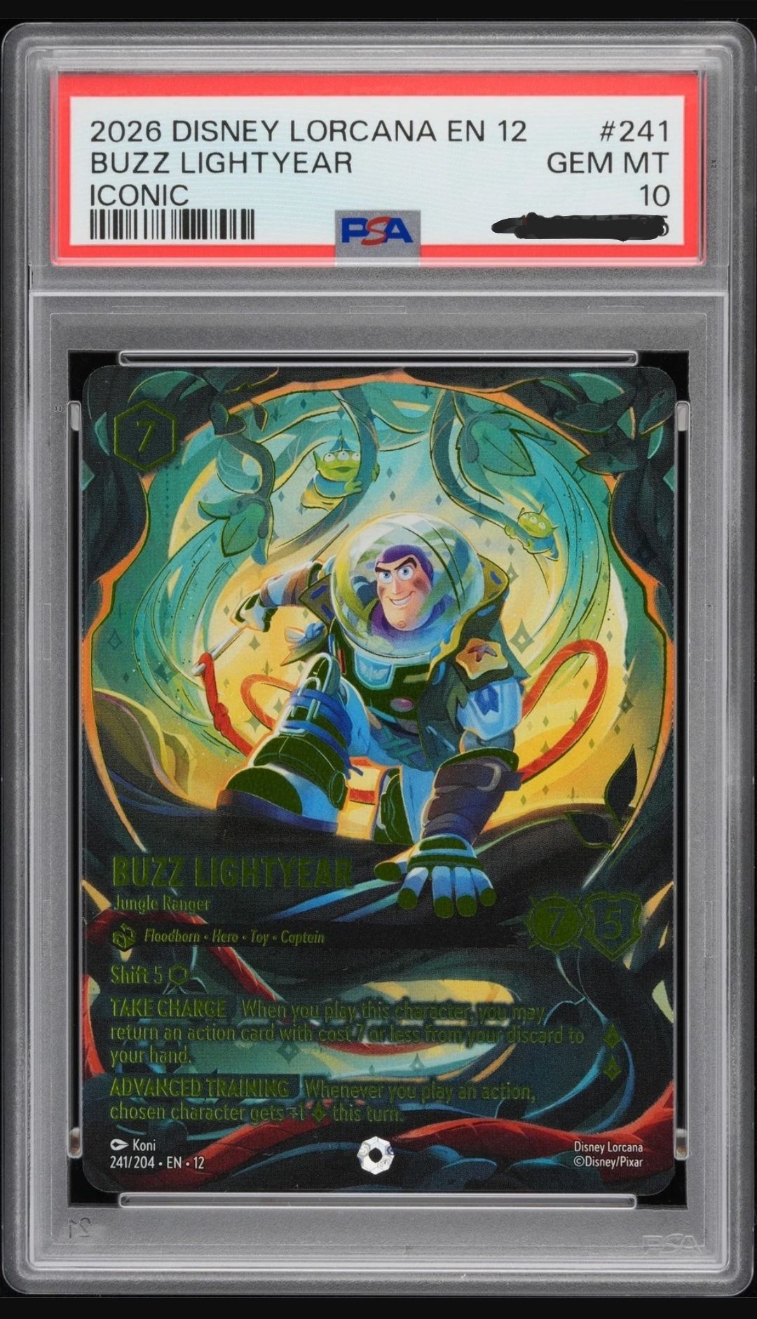 2026 Disney Lorcana Japanese Iconic #241 Buzz Lightyear PSA 10 for