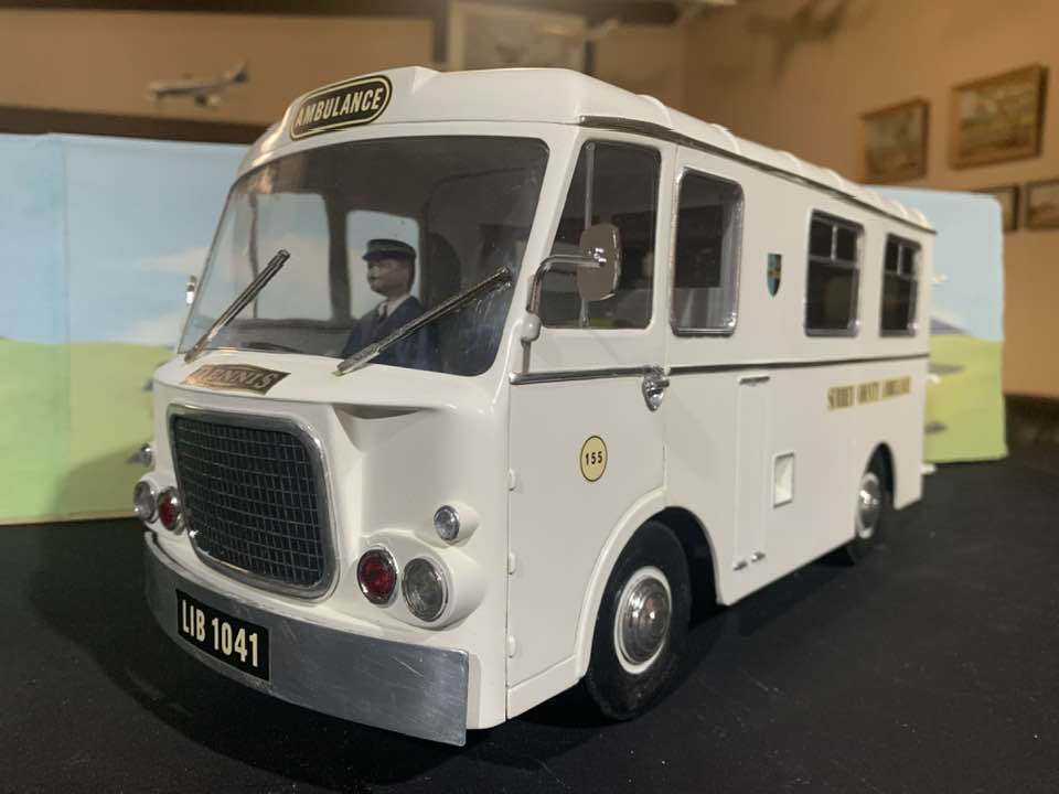 Rare 1/16 scale Dennis fire engine model found at swap meet