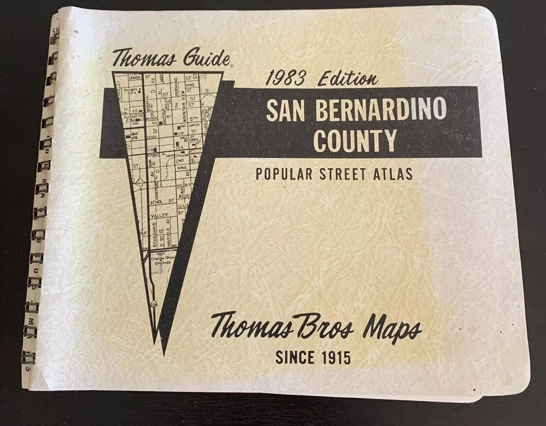 A brief history of Thomas Guide mapbooks.