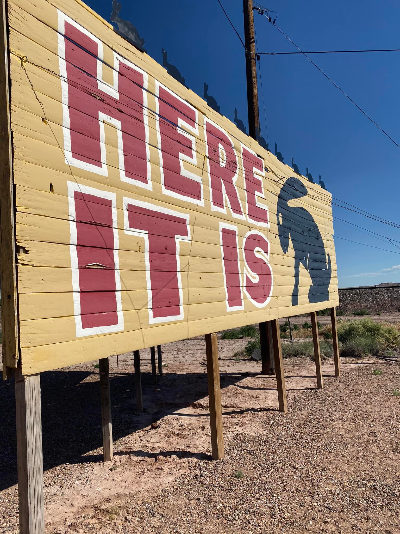 The Here it Is Sign is one of the Most Iconic Signs along the