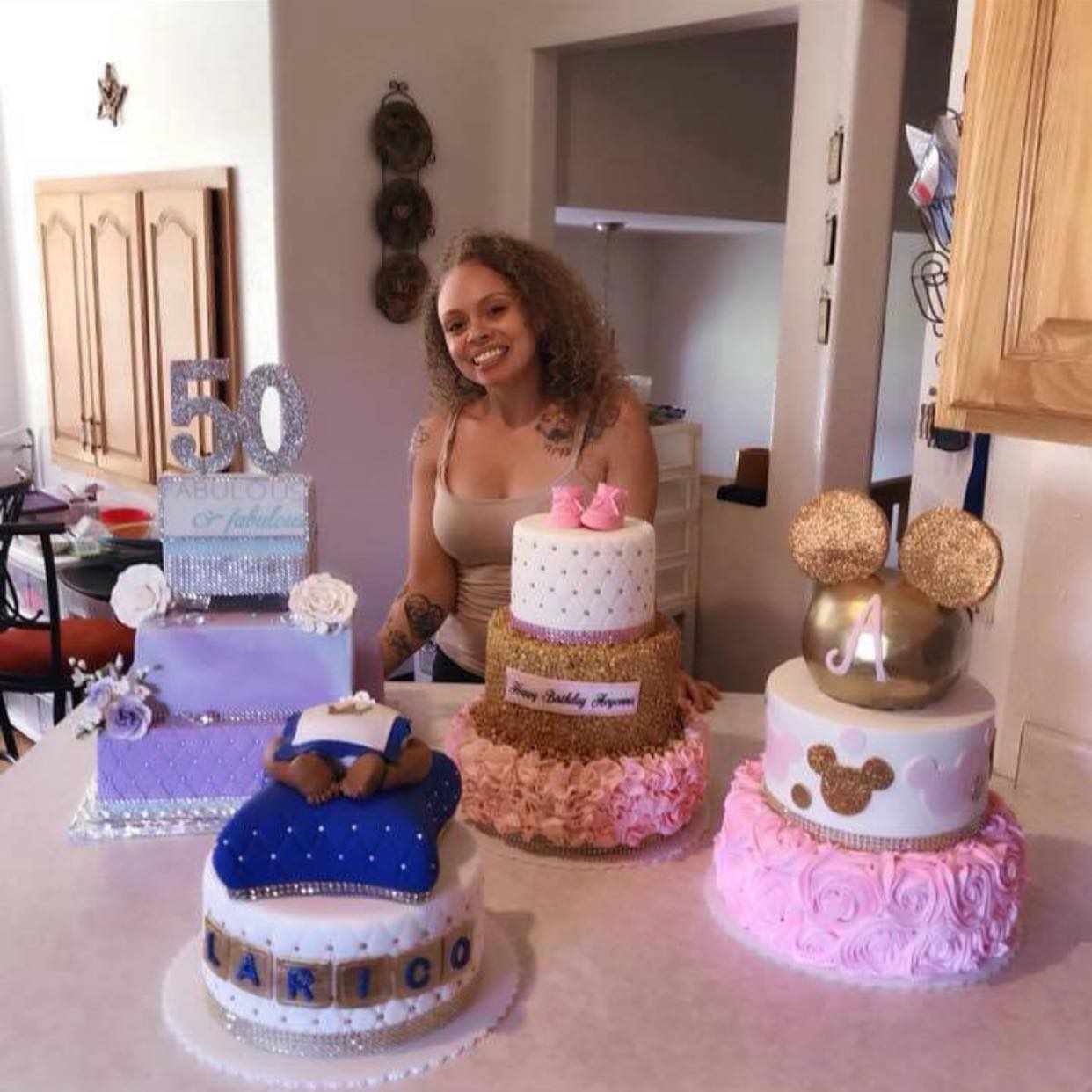 Berry 1st Bday Cake 😍🍓 #fyp #drake #explorepage #cake #sweet | Justina ...