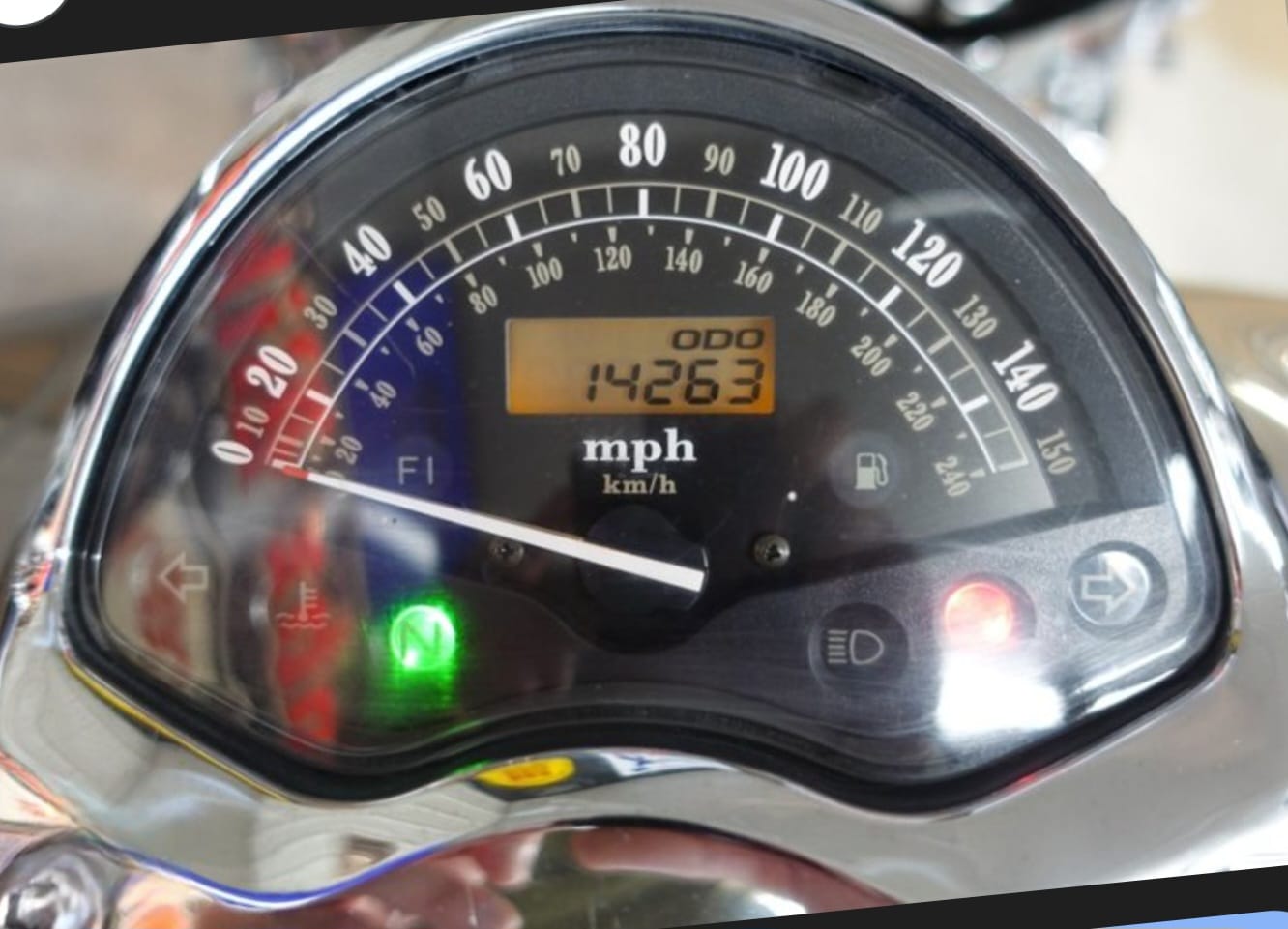 Is VTX 1800S speedometer more inaccurate than 1800R?
