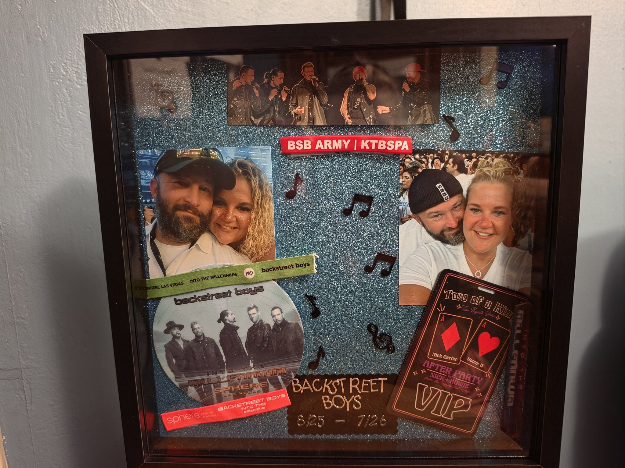 Backstreet Boys fan creates shadow box with memories