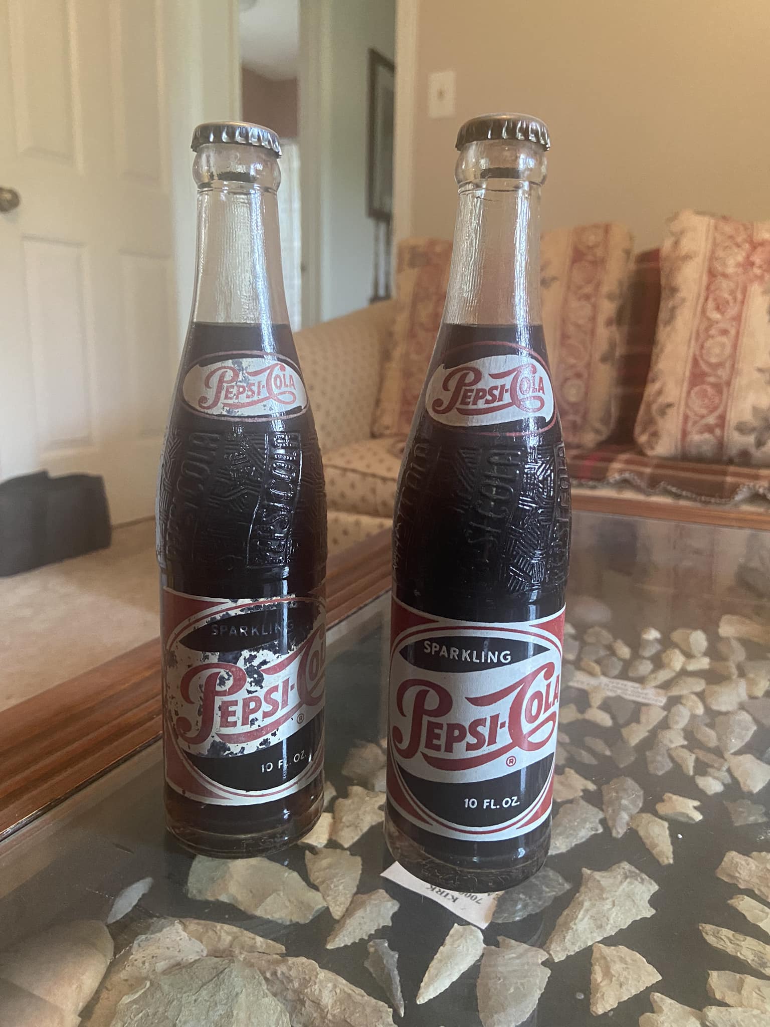 How old are these unopened bottles of Pepsi Cola? display picture 1