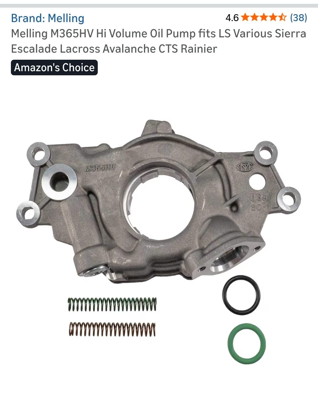 M295 High Volume Oil Pump Kit With Gaskets & Timing Chain For GM LS 5.3L 6.0L – SUSUCAR-951414
