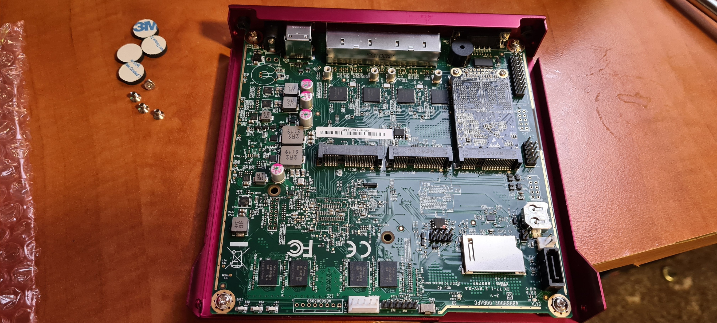 My home firewall/router. Based on PCengines APU4D4. OS: Debian 12 