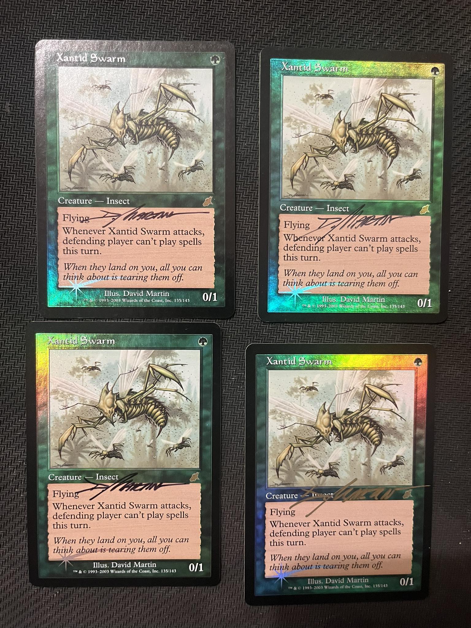 Xantid foil good signed 120 euro il set