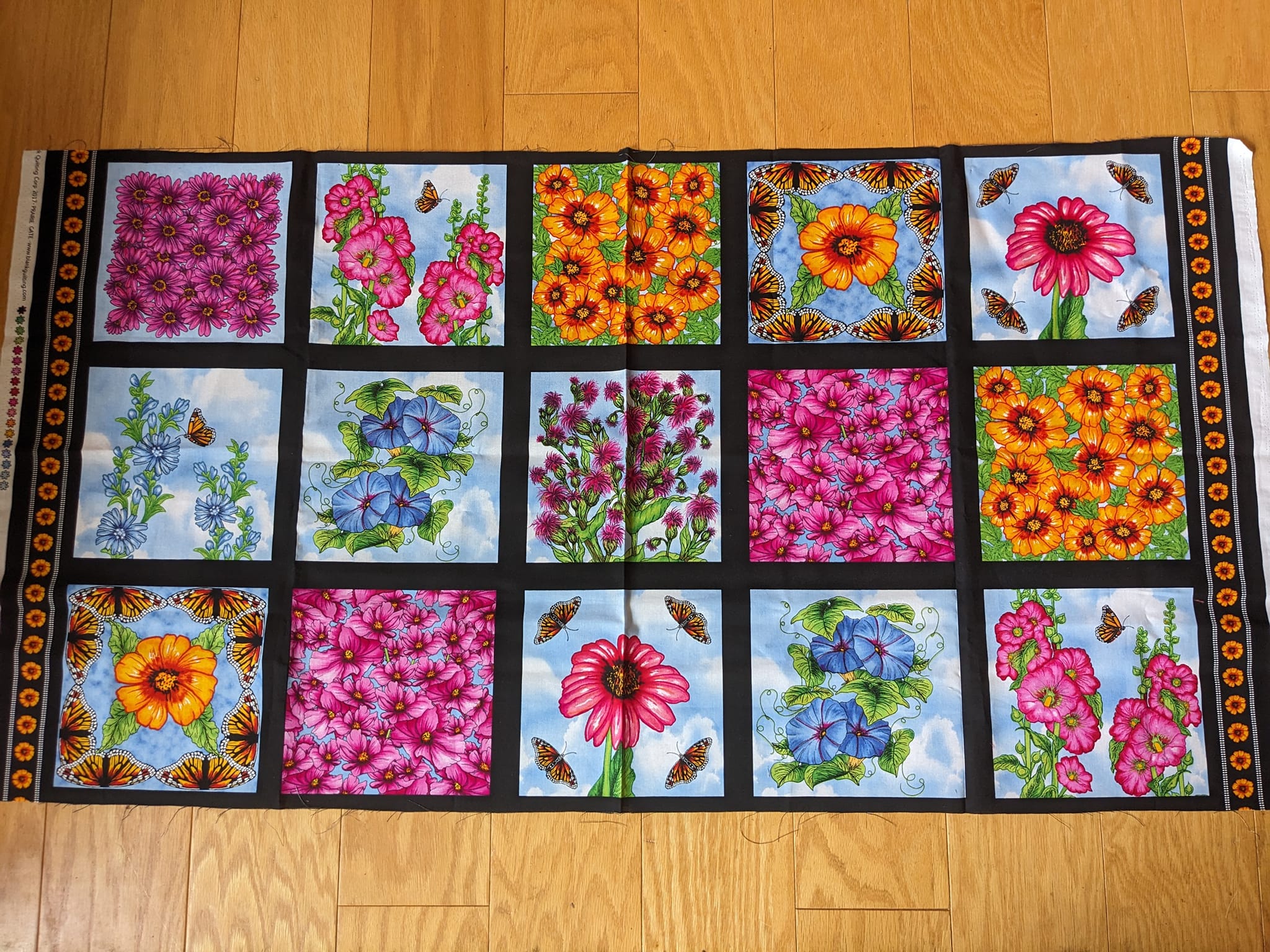 Lot De 4 Blocs De Patchwork JoAnn Fabrics Quilters Garden Hancock - Prédécoupés