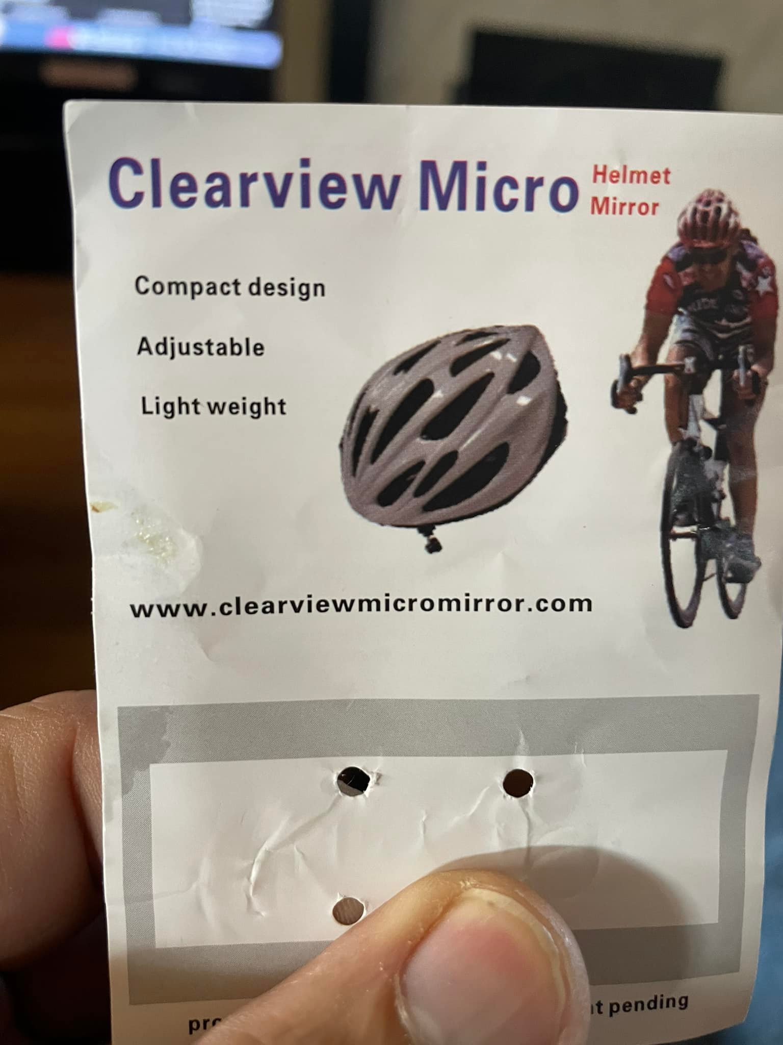 adjusting bike helmet morror ROCKBROS Mirror Detachable Fixing Way ycling Mirror, Black(Convex Mirror) or anyone touring long distances 360 Adjustable Bike Helmet Mirror,