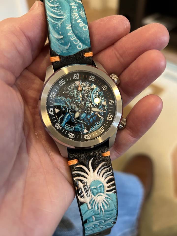 WOTD OceanX Sharkmaster in Rosegold and Blue. And my #WOTE is my