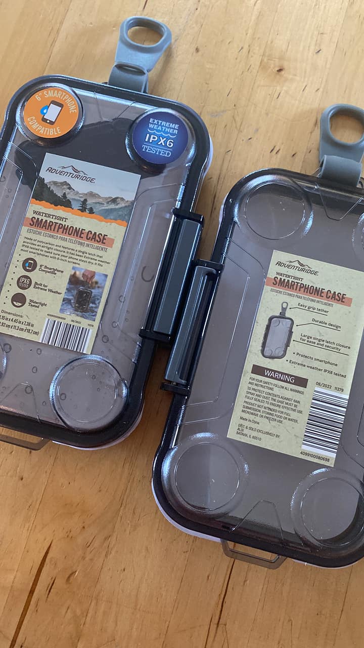Étui Téléphone étanche Universel Adventuridge - Flotte, Testé IPx6, Transparent