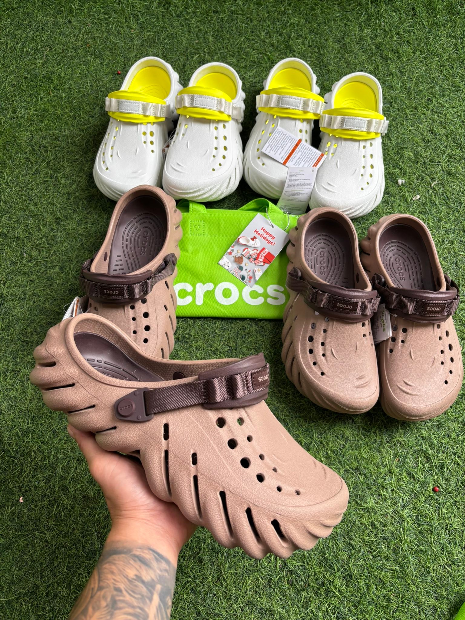 BAPE CROCS WITH BOX AND BAPE POUCH available ws & retail 