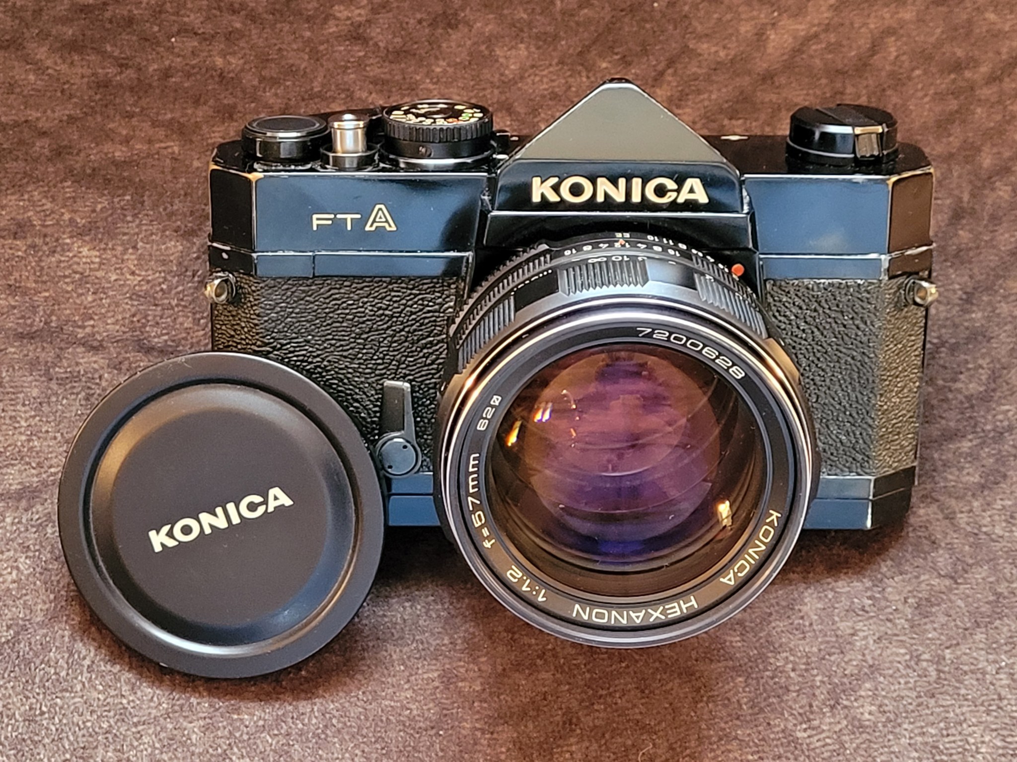 Konica Autoreflex T3, a vintage SLR with shutter-priority AE