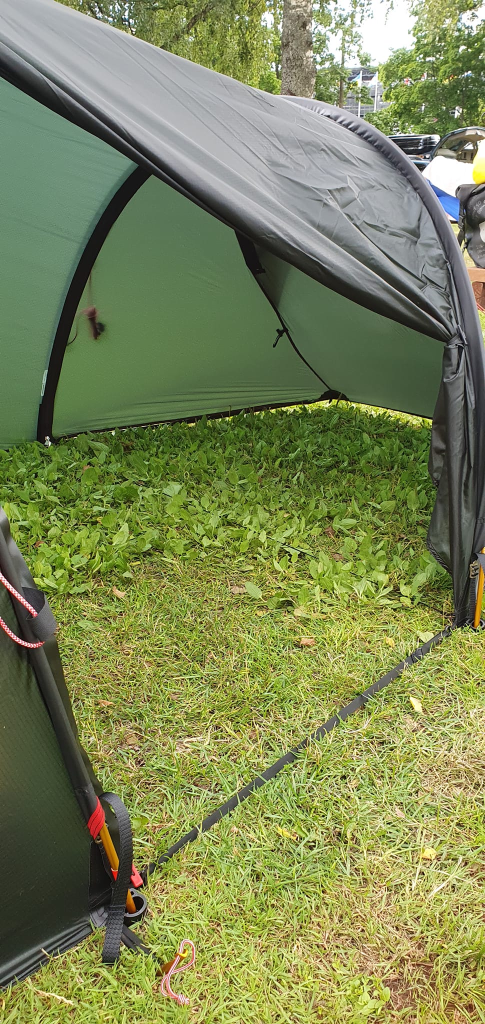 zelt qm NEUMAYER-ASG - Familien-Zelt XXL - Modell Big Easy - 4 bis 8-Personen-Zelt - 5,50m x 4,6/2,6m - 19,5 Grundfläche - 2/3 getrennte Schlafkabinen + Aufenthaltsraum vielseitiges MTB Stadt Gelände 26 Size:500cm Vakantiepark de Molenhoek, Kamperland