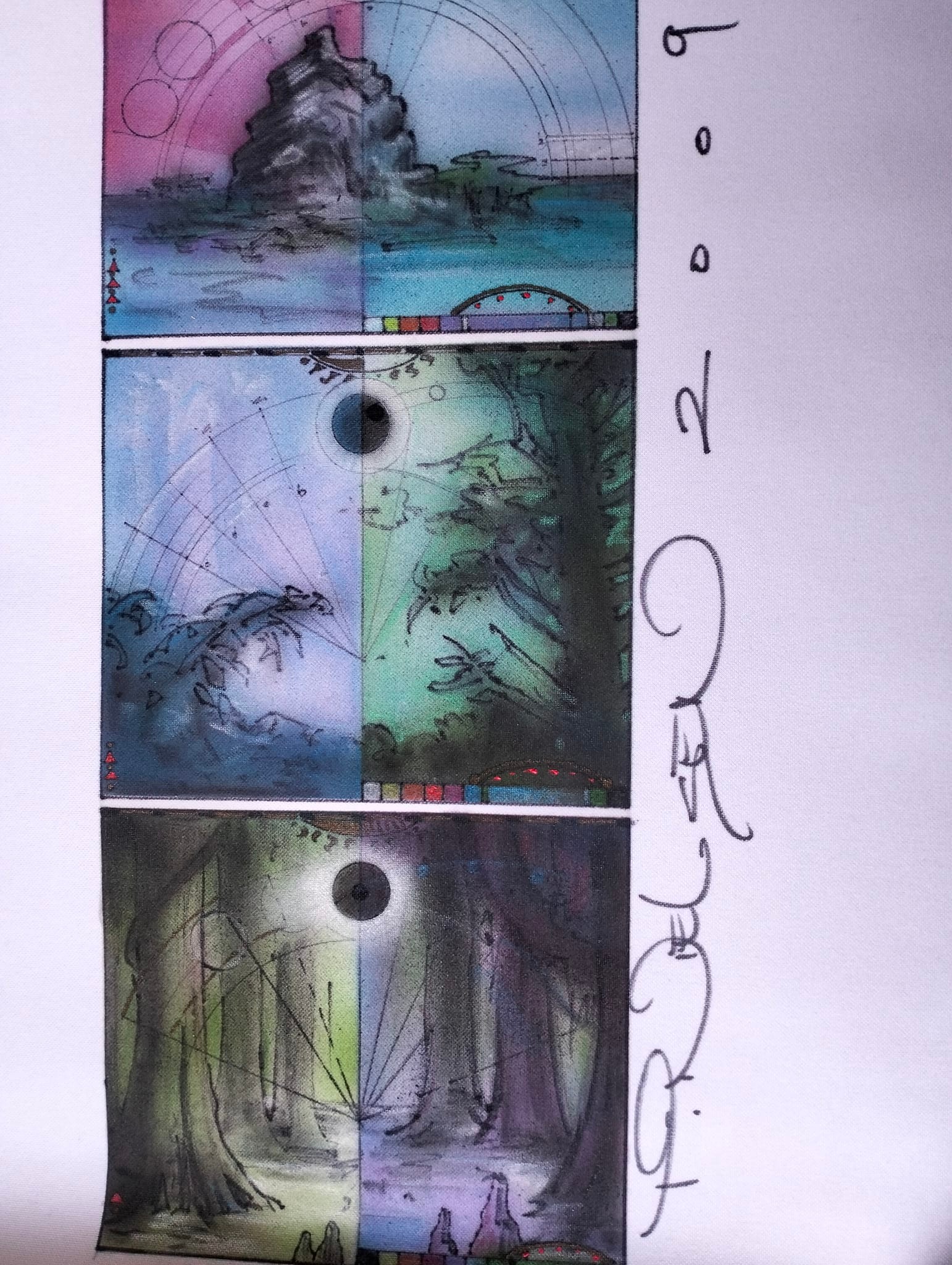 Signed Terese Neilson Guru swamp playmat. 175$