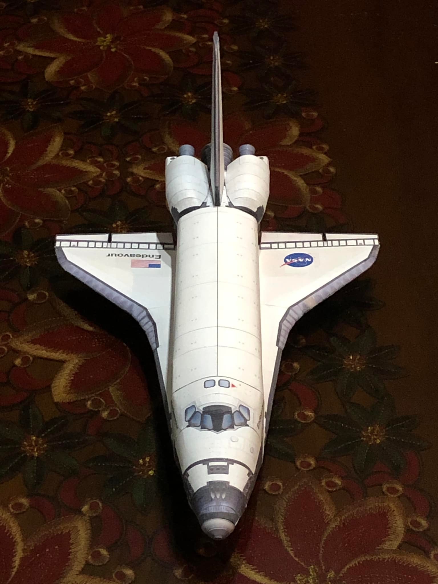 1/100 Space Shuttle Endeavour Card Model Update