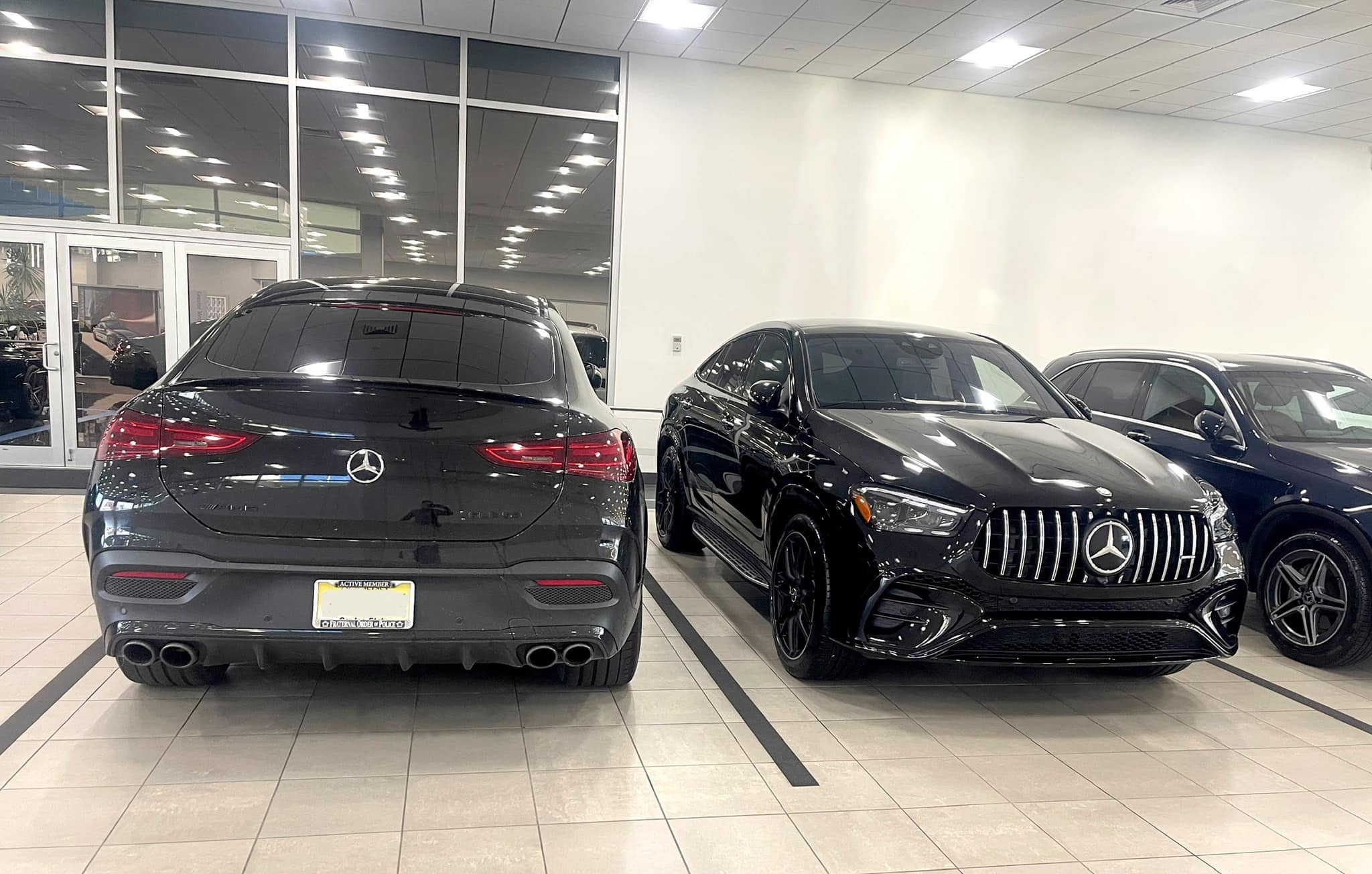 Gloss Black Rear Star & Badges Emblems for Mercedes GLE43 AMG C 292 Coupe ONLY | UK