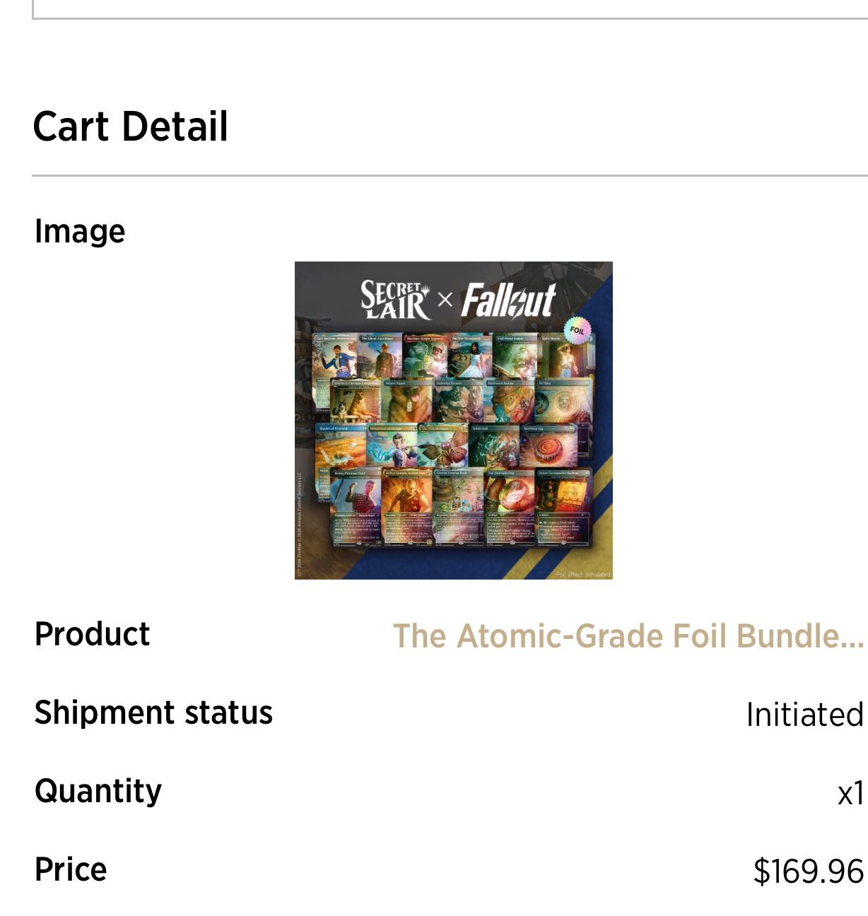 Magic: the gathering update received