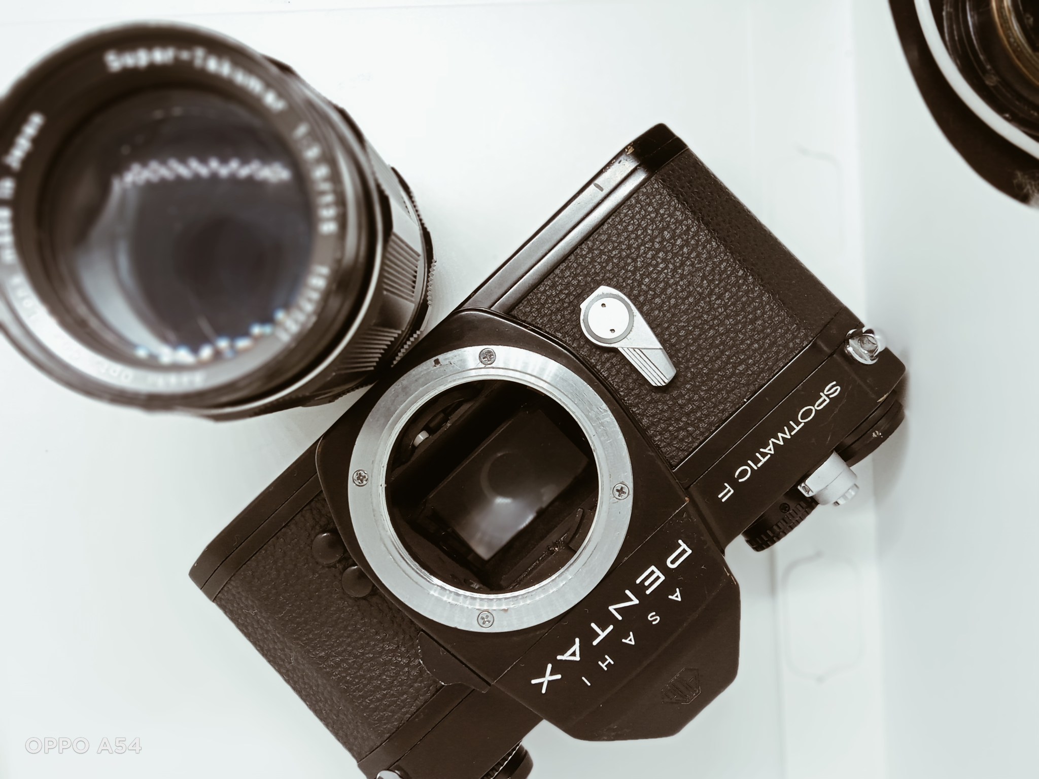 Asahi Pentax Spotmatic camera with Super-Takumar 135mm lens