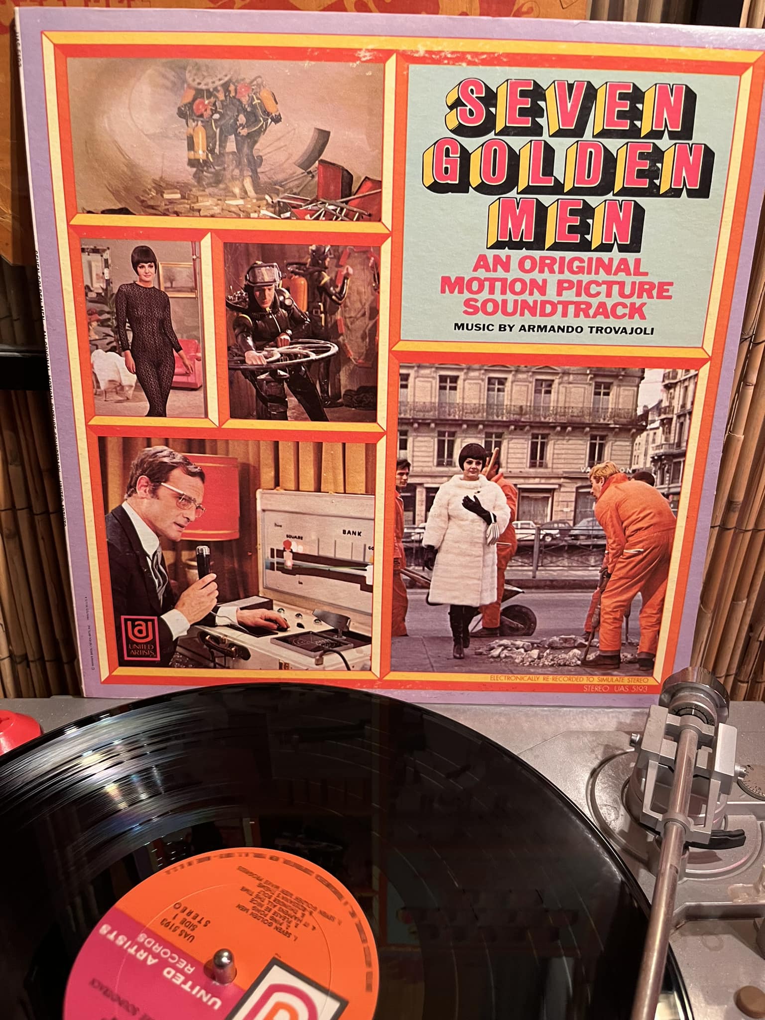 Trovajoli seven golden men soundtrack to a caper movie