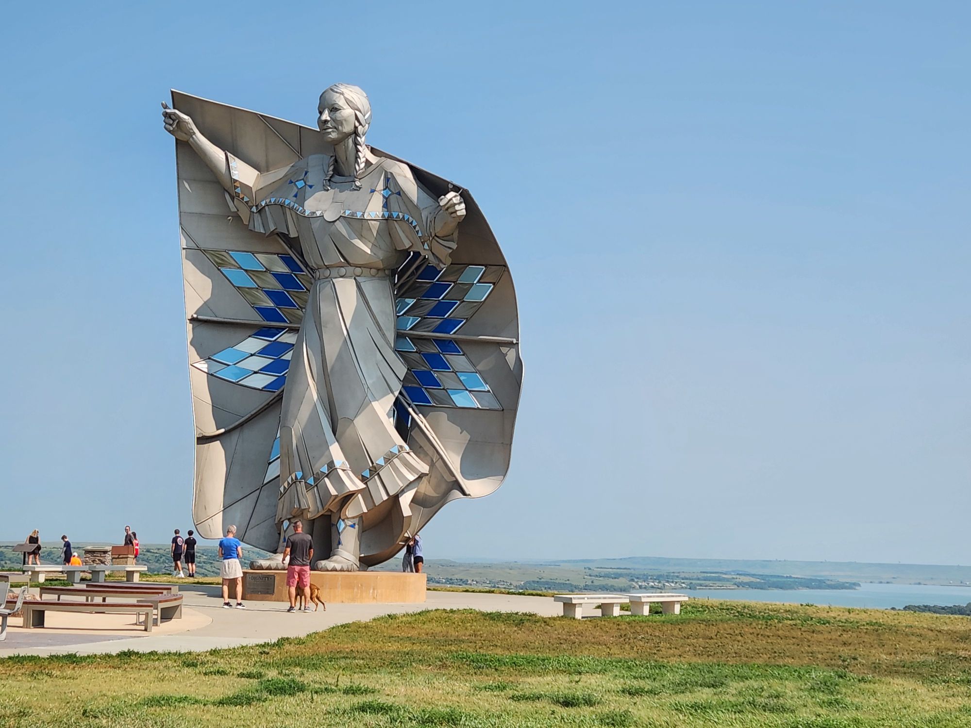 Dignity of Earth & Sky statue in Chamberlain, SD