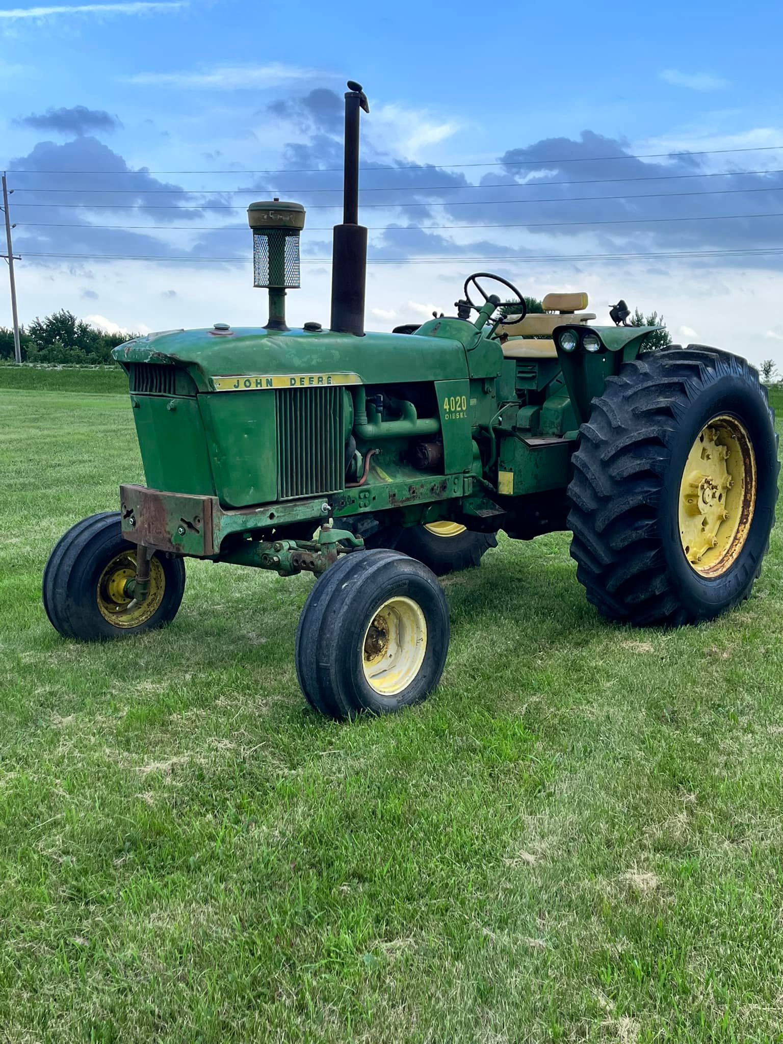 Restored John Deere 4020 tractor for sale