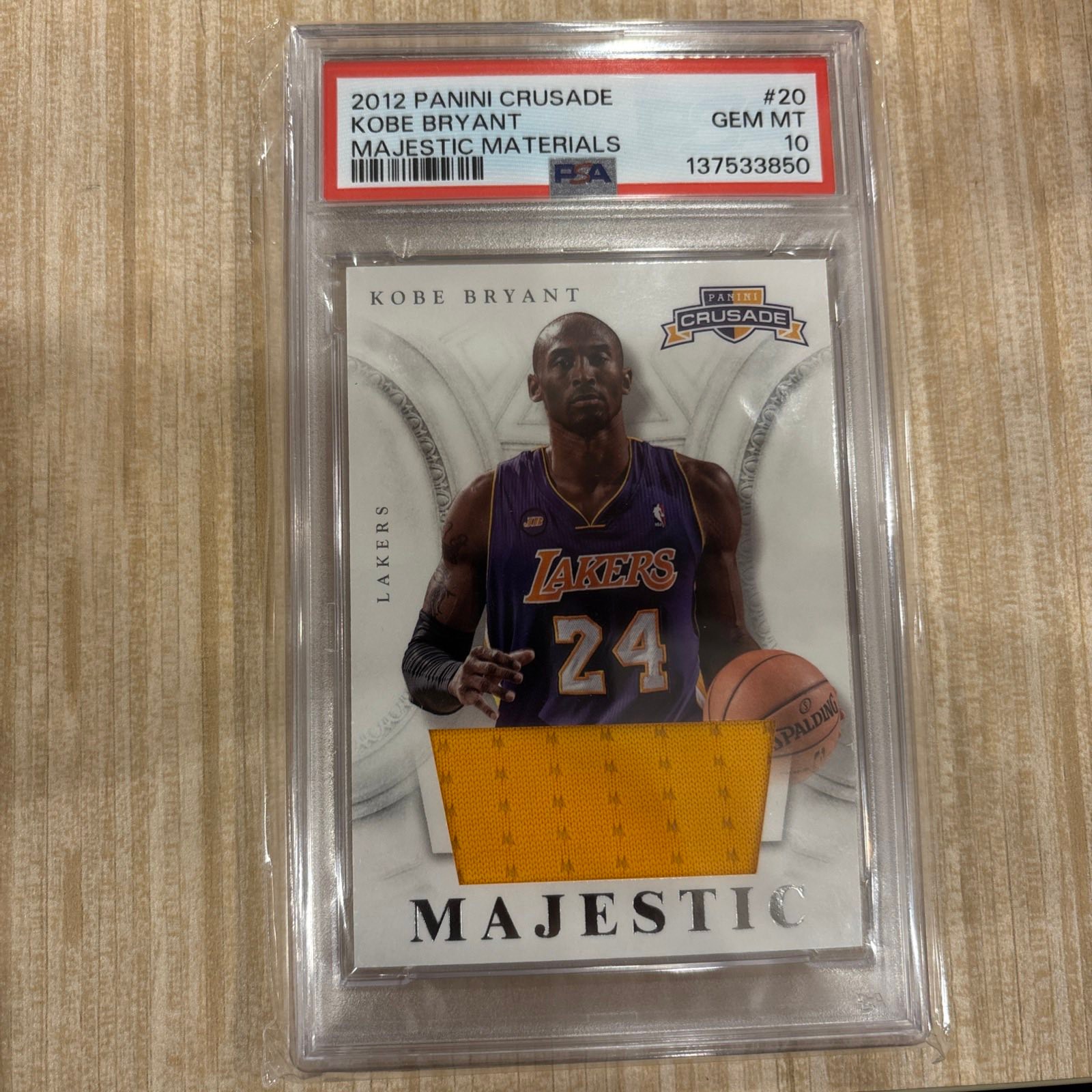 2012 panini crusade kobe bryant jersey patch for sale