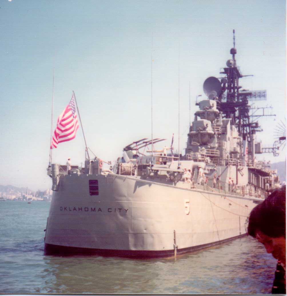 USS Oklahoma City CG5 Home Port Yokosuka Japan 1975-1977 A Division