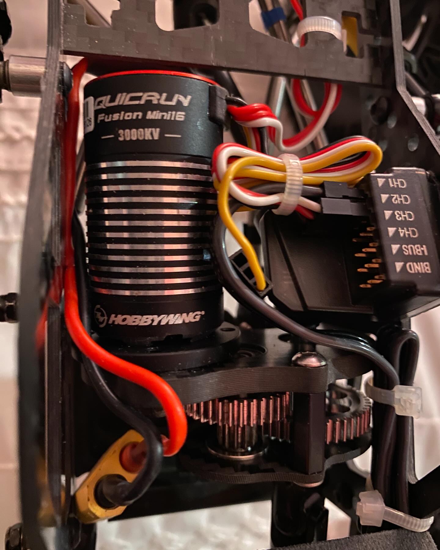 Système Hobbywing QuicRun Fusion Mini16 – ESC Et Moteur Intégrés, FOC, 3000KV, IP65, Pour Crawler 1/16