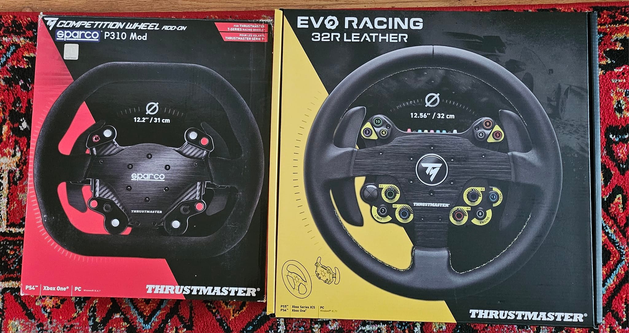 Evo Racing Sparco P310 Mod and 32R Leather 383 Wheel Modification