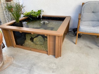 I've had my 172 gallon Lotus Clear View Aquarium fish pond set up ...