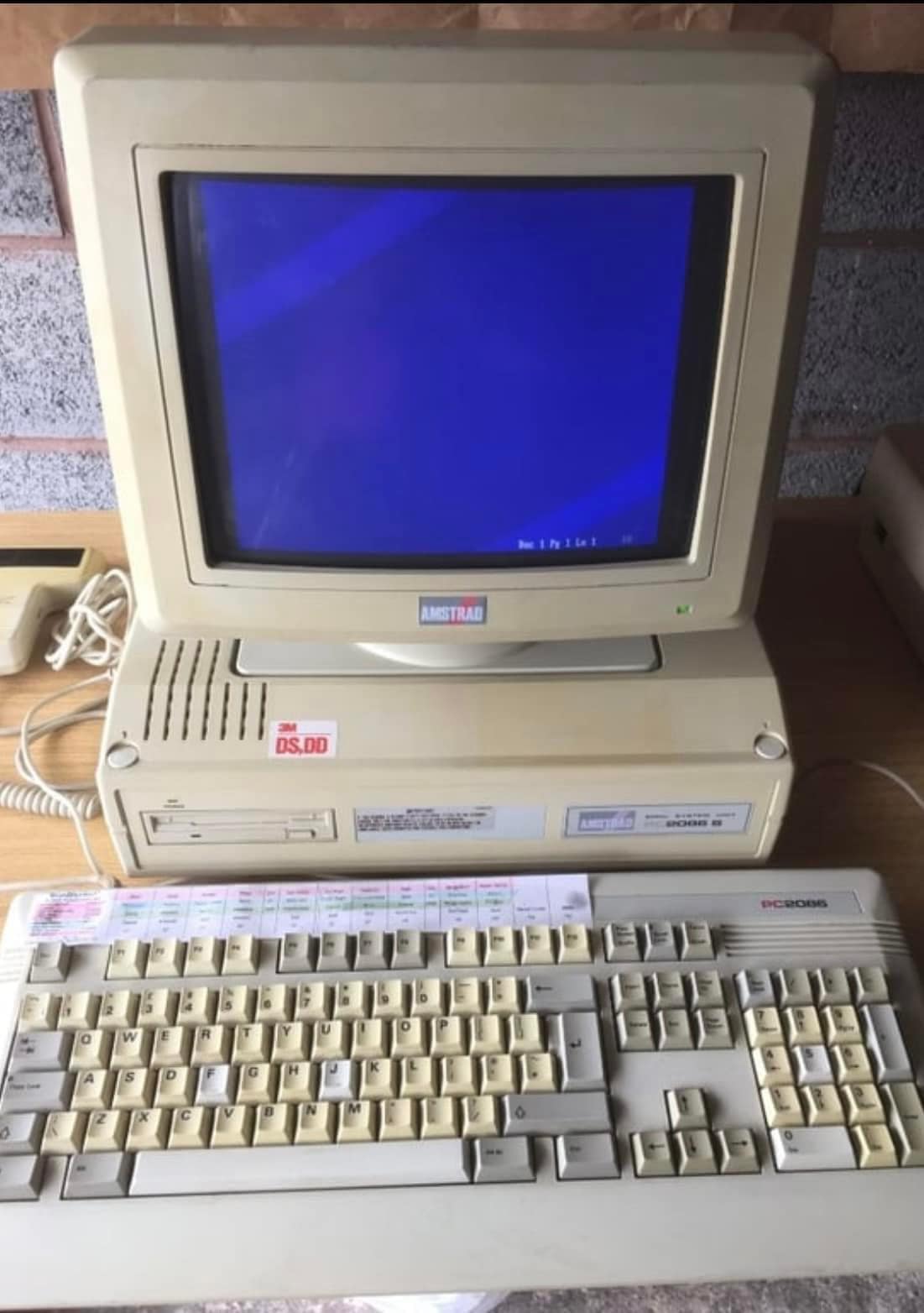 An update on the Amstrad haul. The IBM System 80 has a dead PSU