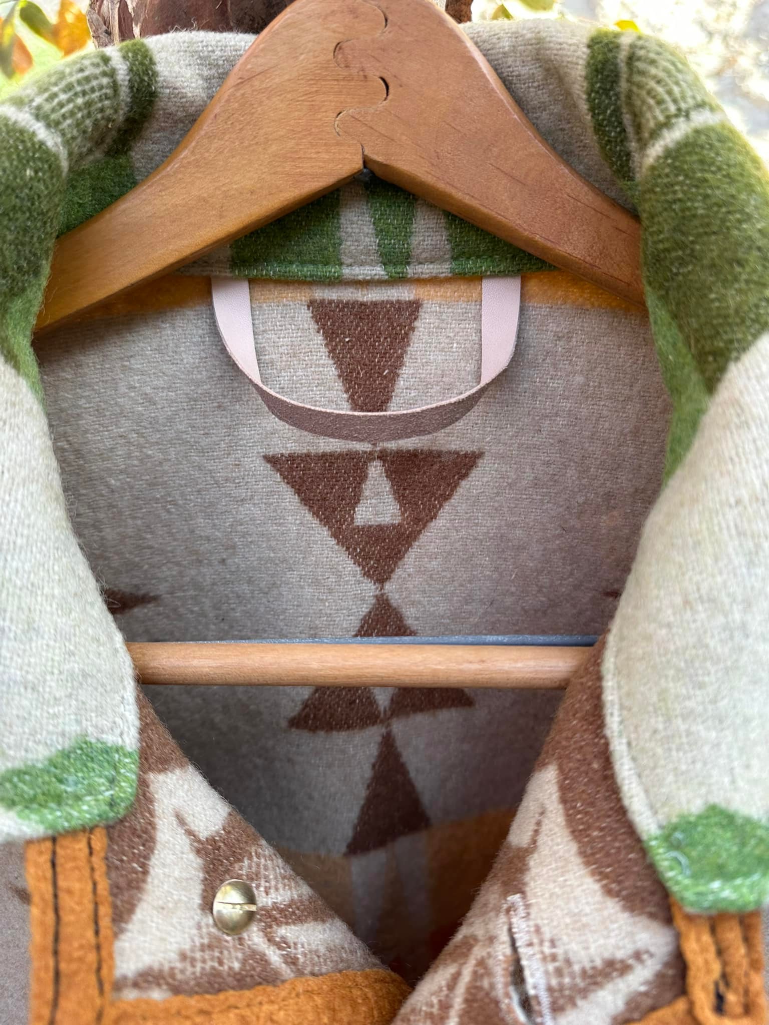 Rare vintage Pendleton blanket jacket with buffalo silver nickle 