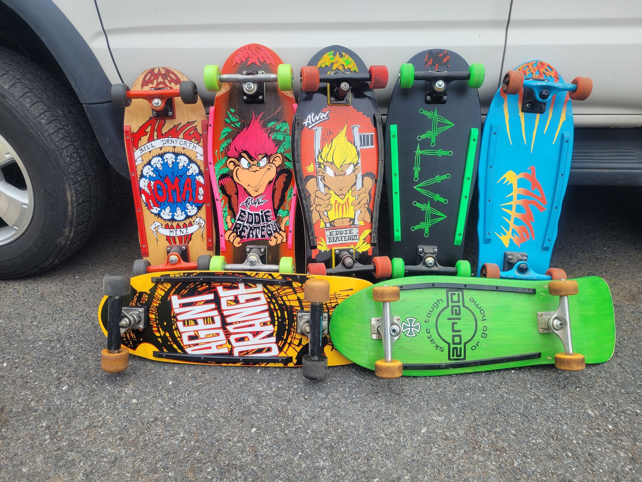 Remembering Zorlac skate decks and old school stickers