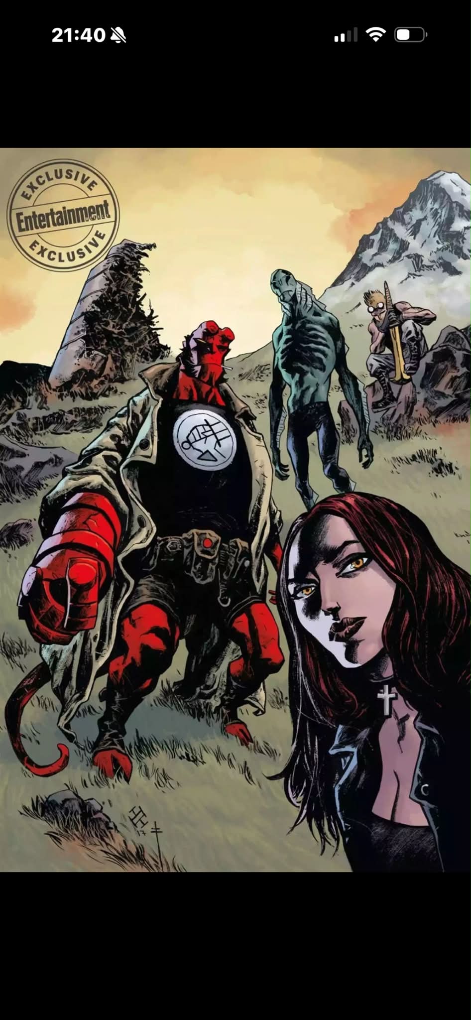 地獄怪客 漫畫限定版 HELLBOY WITH FLOATING HEADS