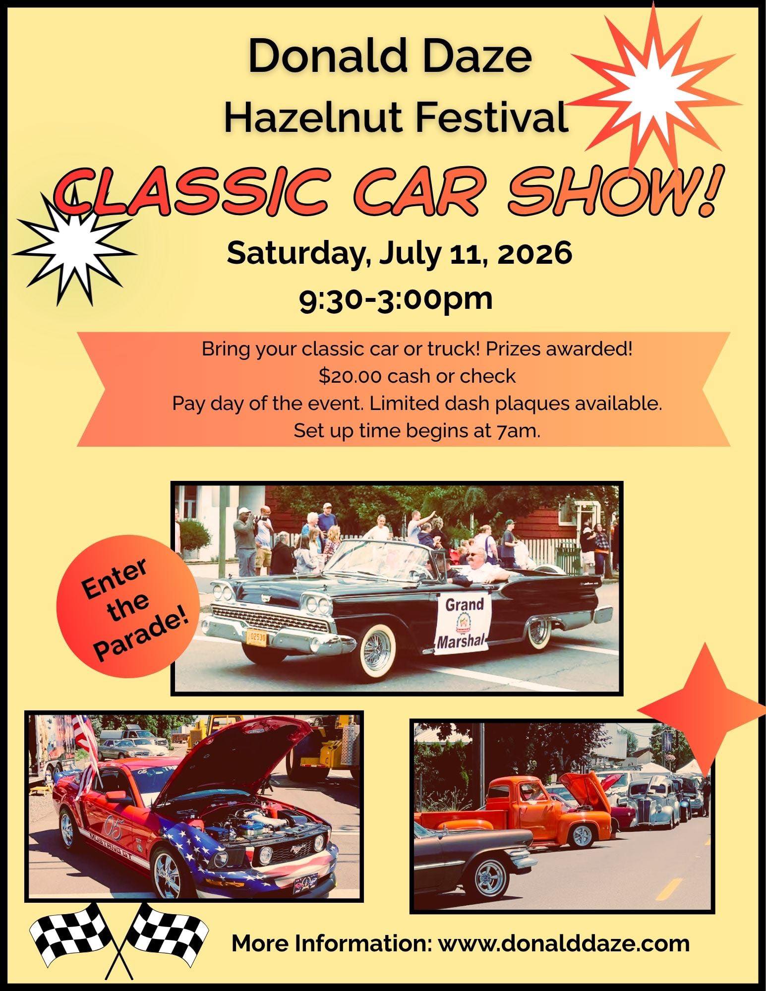 Donald car show on main street