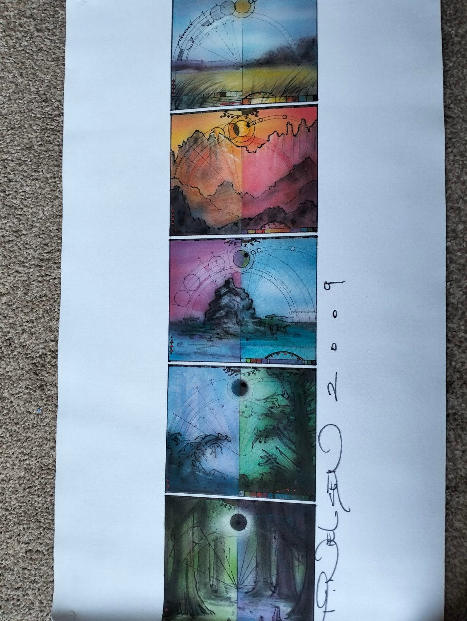 Signed Terese Neilson Guru swamp playmat. 175$