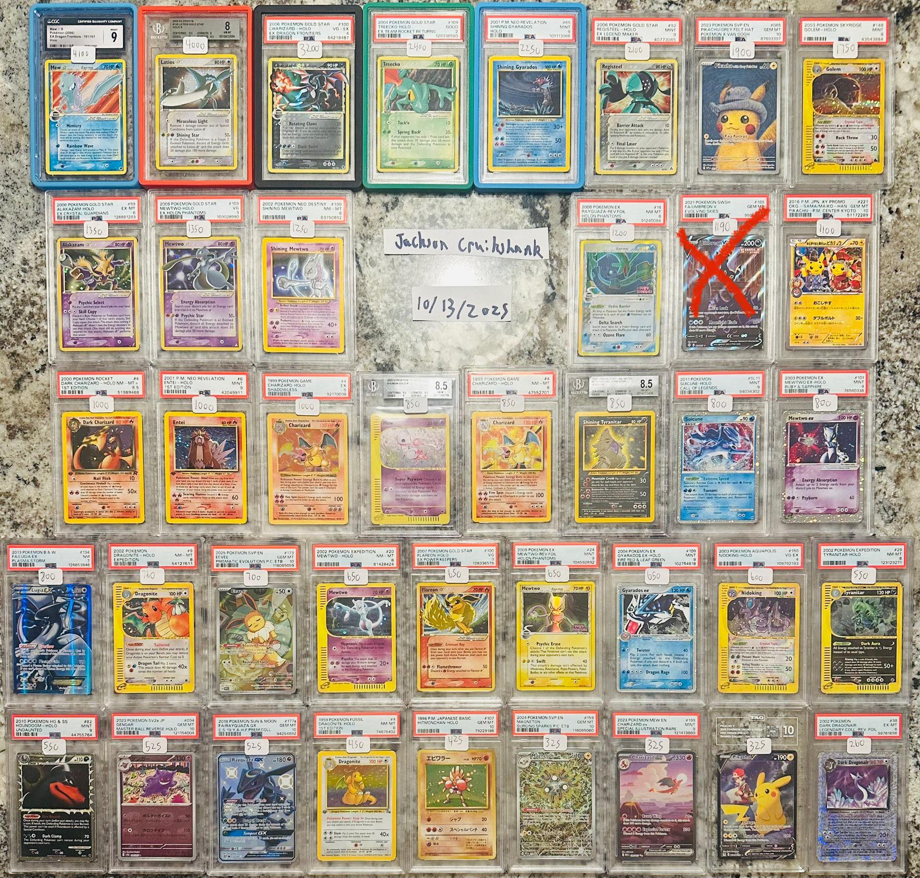 ⭐️ Extremely minty Gold Star Registeel PSA 8 from Ex Legend Maker