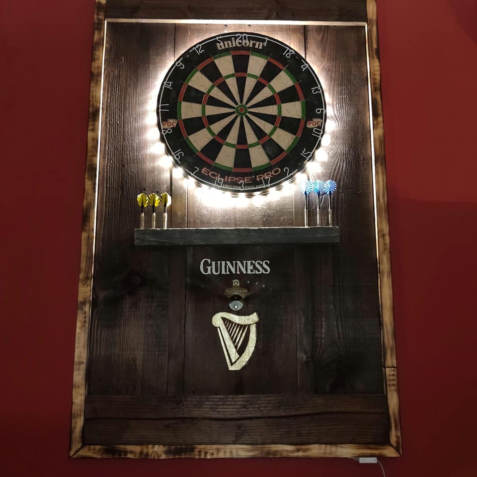 Support De Fléchettes En Bois De Chêne – 50 Trous, 10x10 Cm, Pour Steeldarts Et Softdarts