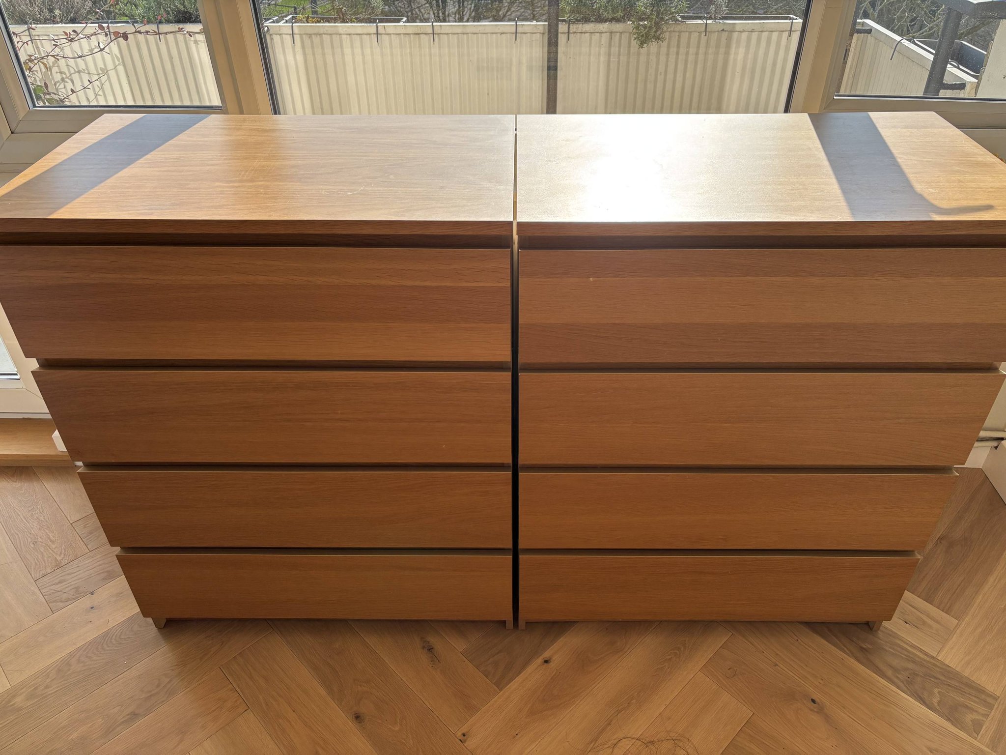 ikea malm dresser medium brown 4-drawer is made with a wood veneer finish. This chest of drawers has four smooth-running drawers. Estimated (WxDxH): 32 x 19 x 40 in Size:15½   32/33 The drawers on this Bridesmaid_Dress Mori Lee | Dresses