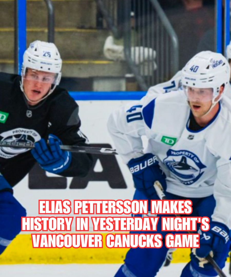 Canucks - Canucks fans, NHL history was just made last night🚨 Details ...