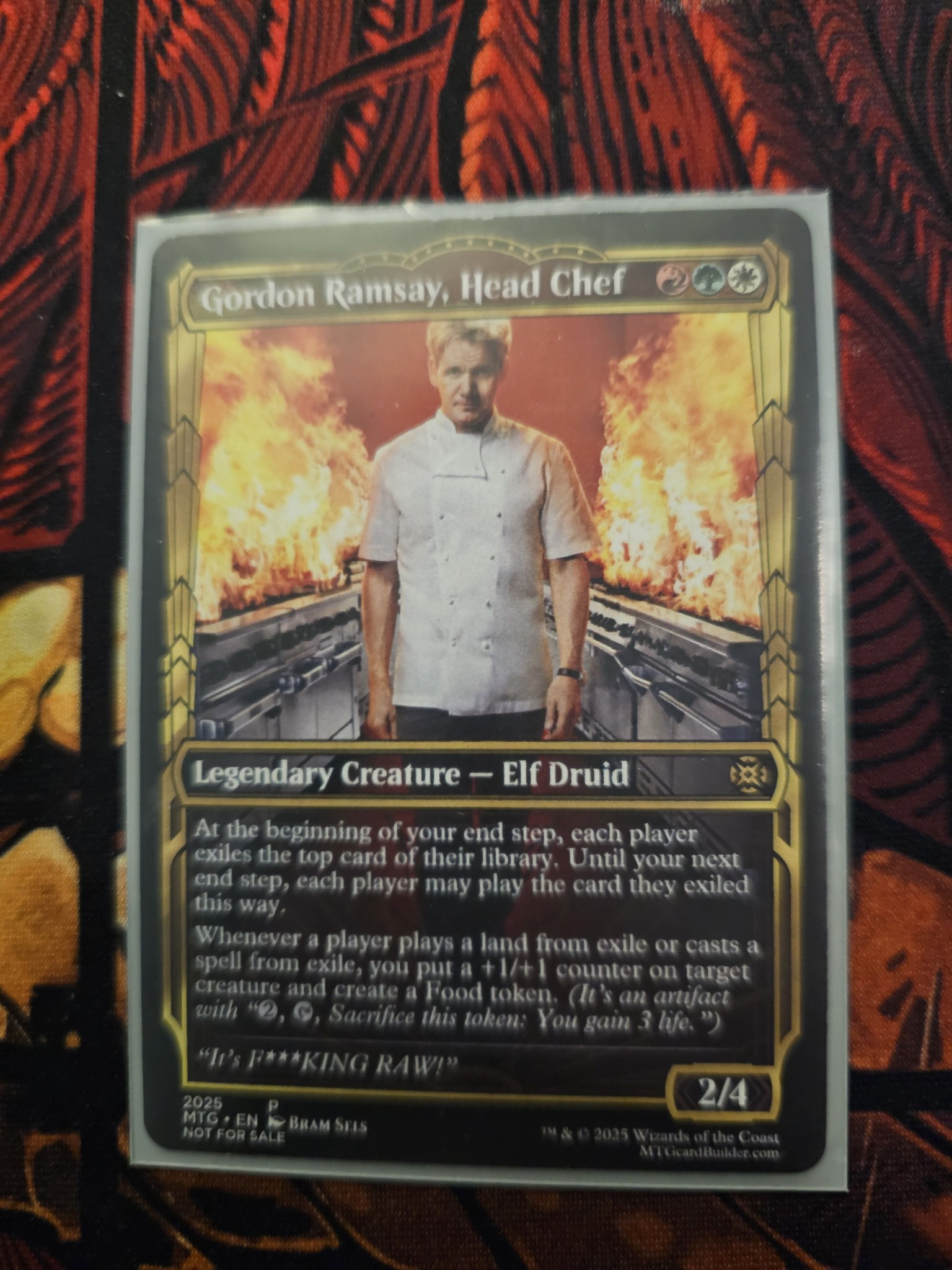 chef cards mtg Rocco, Street FOOD +1/1 COUNTERS Cabaretti Magic Custom Comma  CommanderComplete Until your next end step Gyome, Master Chef #005 Foil
