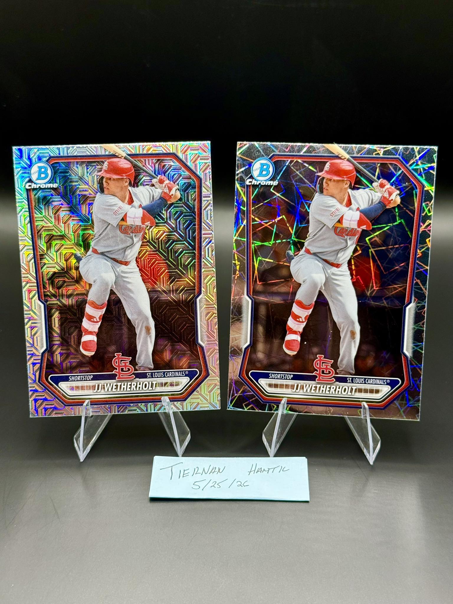 JJ Wetherholt Bowman cards auction