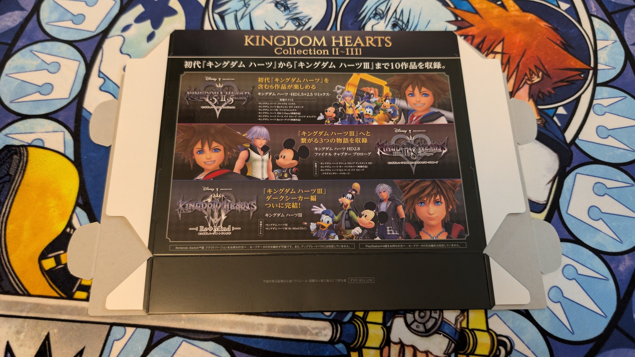Kingdom Hearts Collection I-III promotional store display box for sale