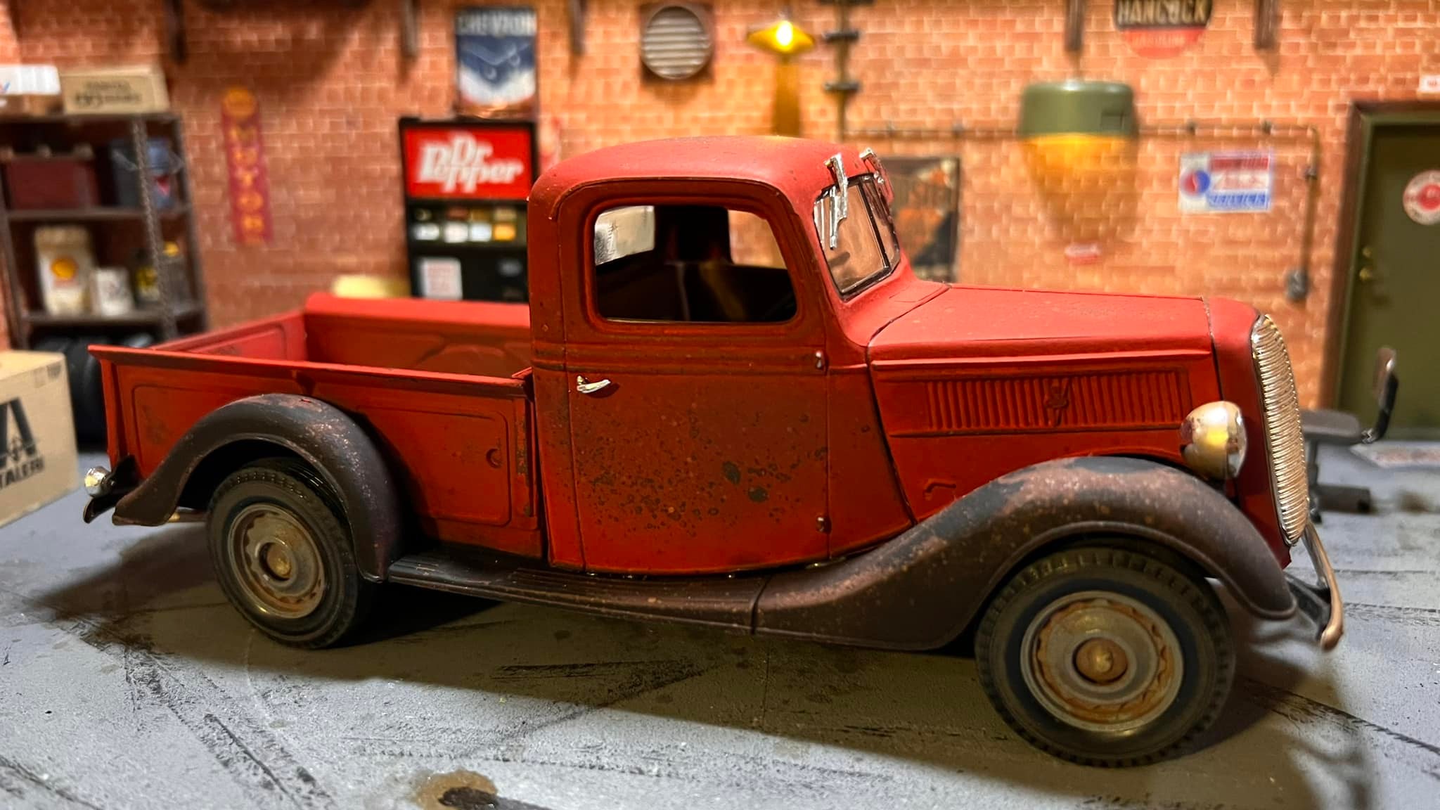 Revell Monogram's 1937 Ford pickup model build