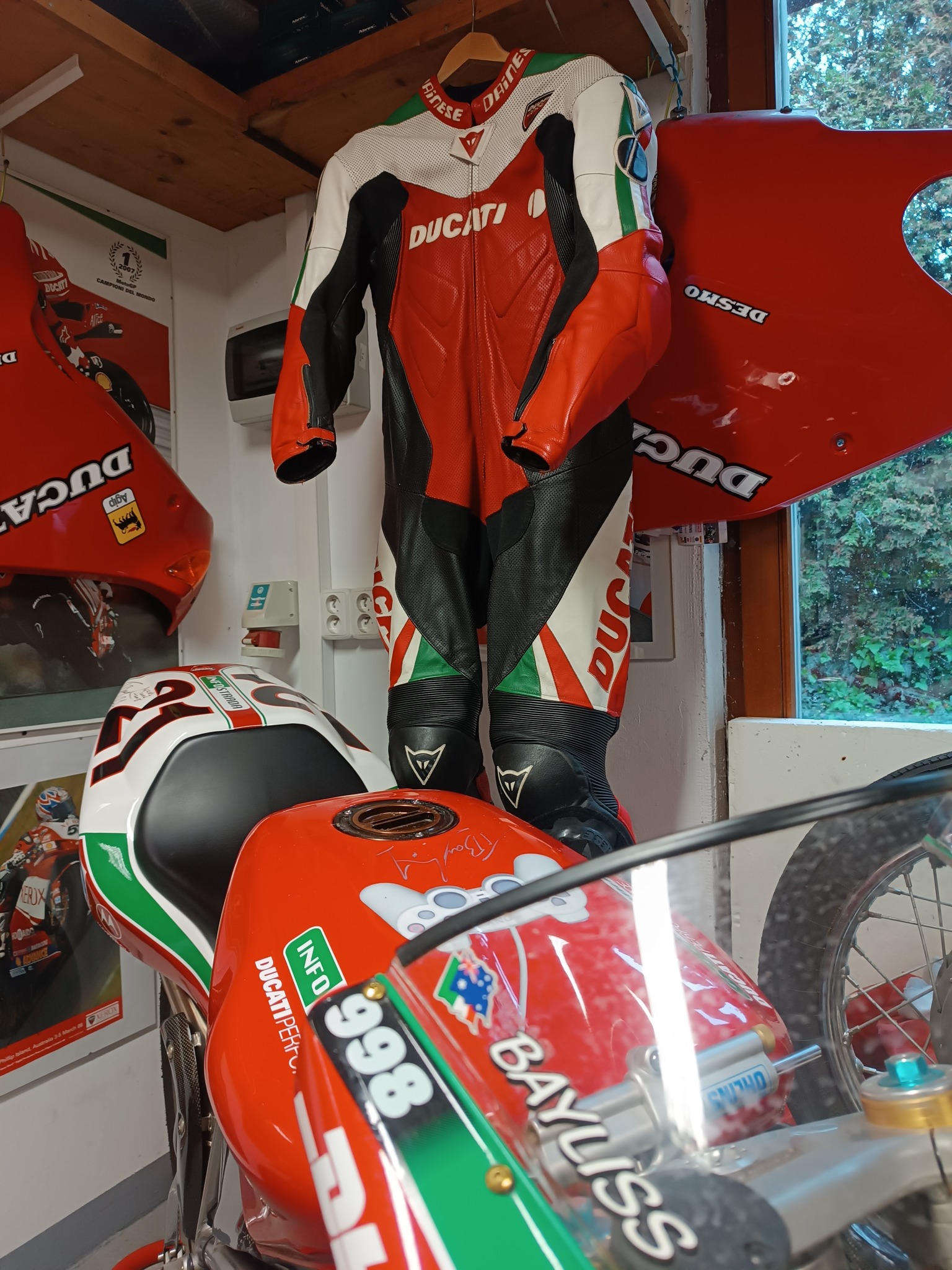 Ducati Dainese leather suit from WSBK era for sale