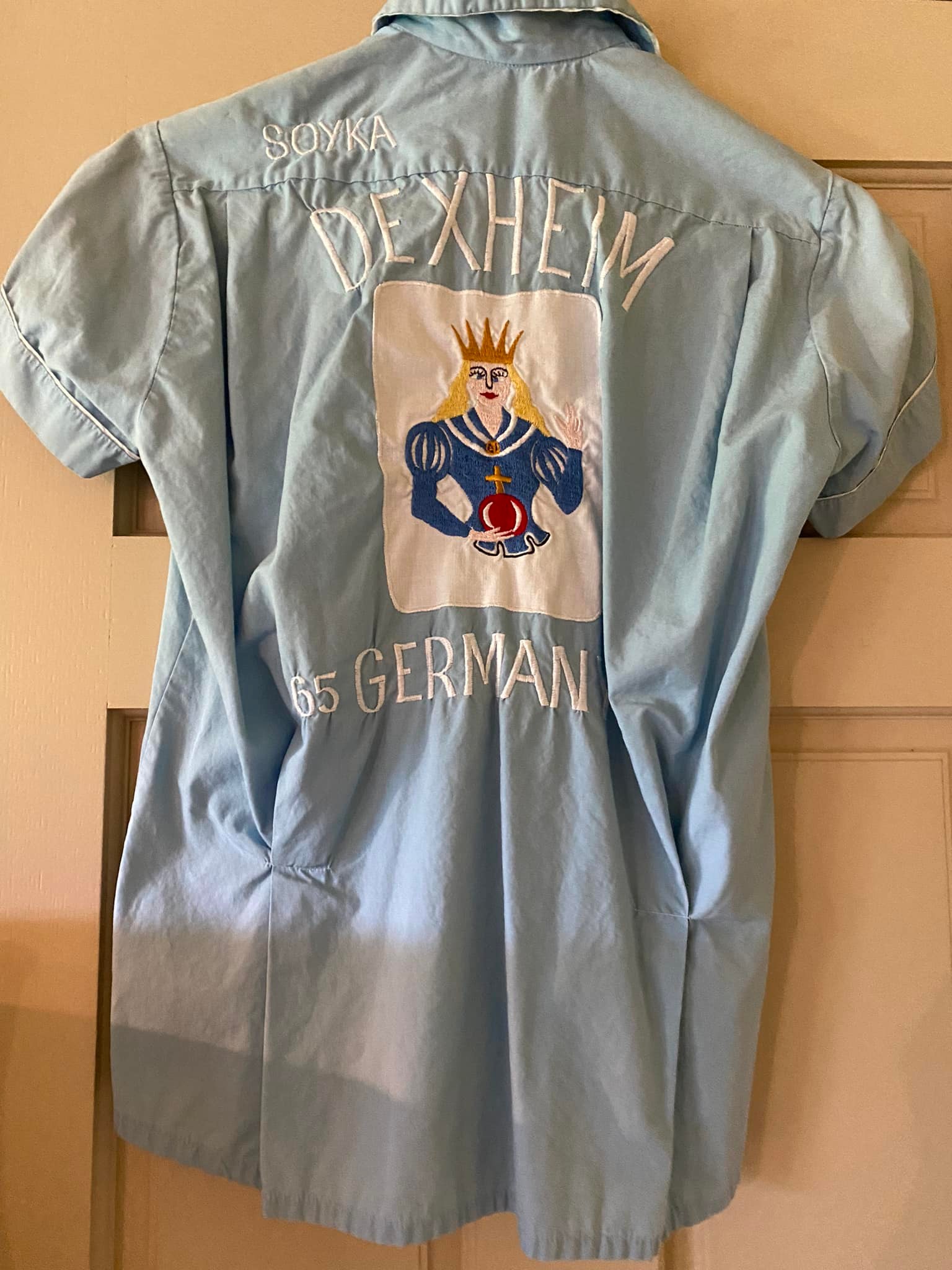 Vintage bowling shirt found at garage sale