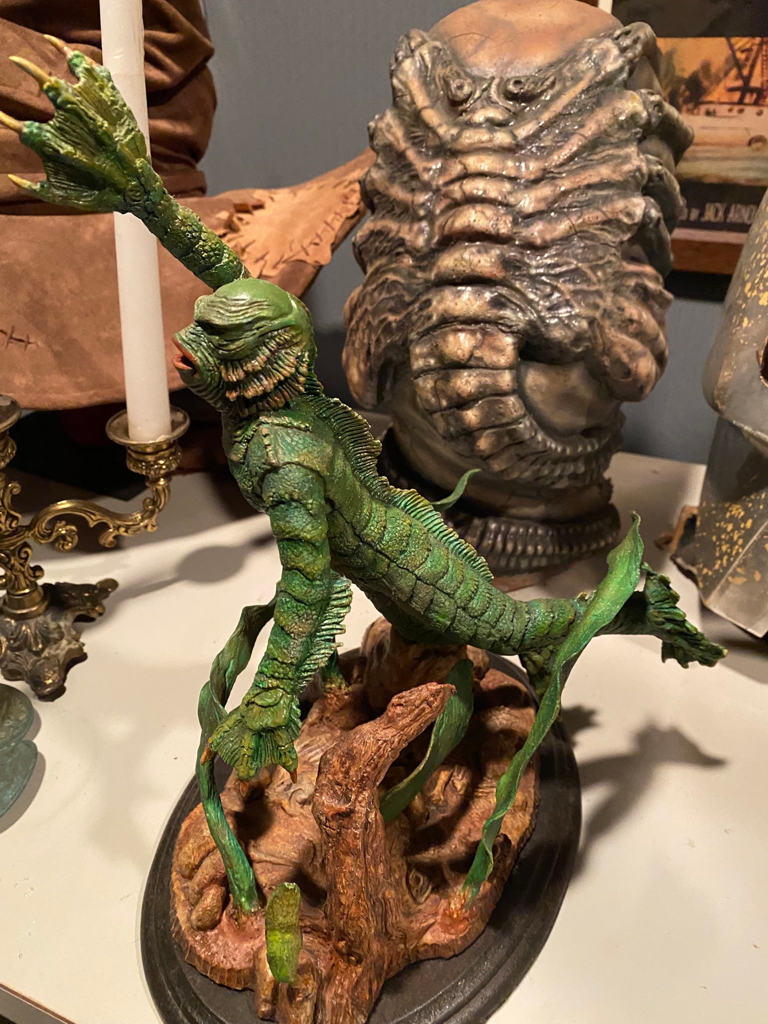 大アマゾンの半魚人』クリス・ウェラス原型 ガレージキット 着色済み完成品