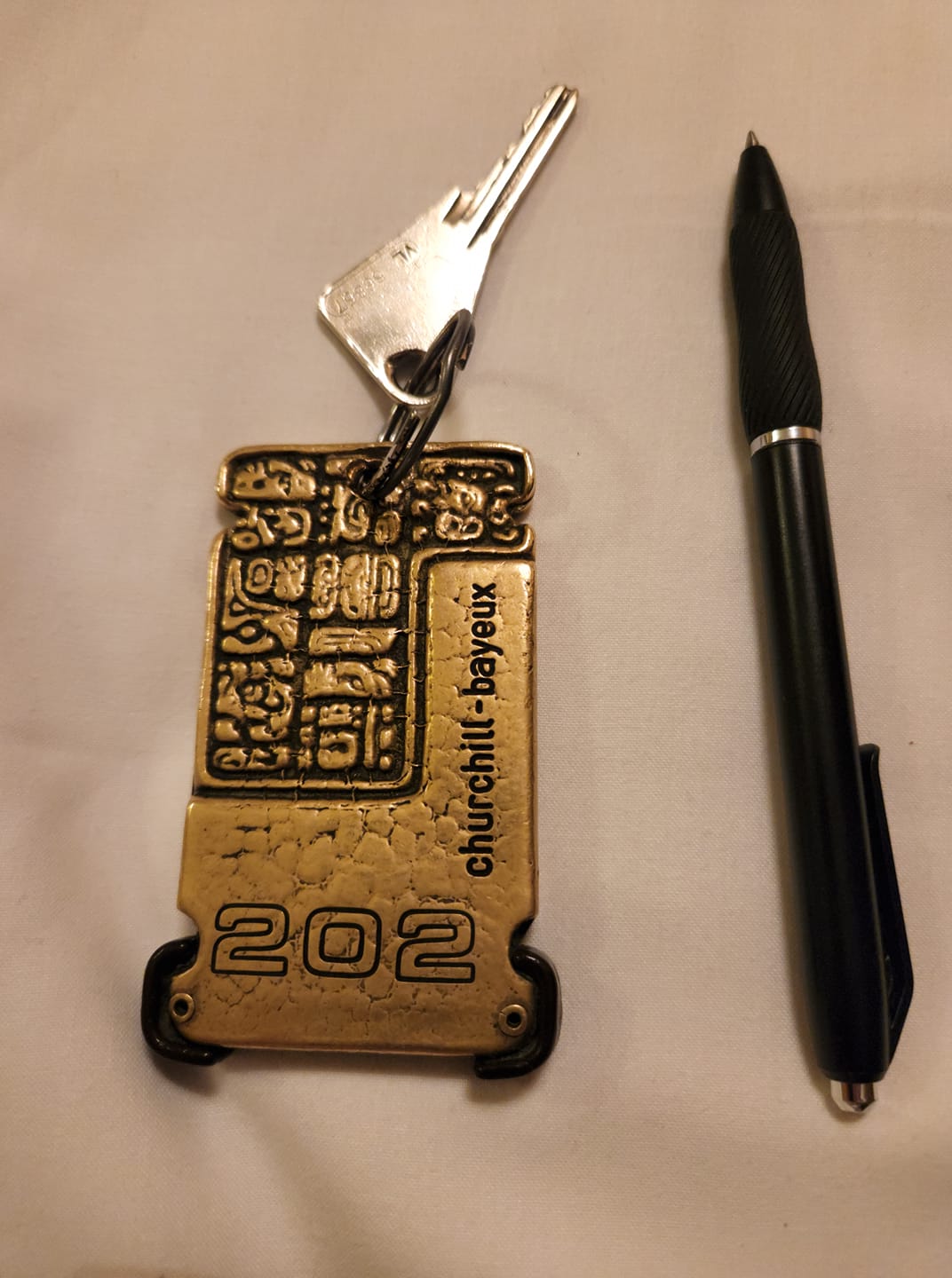 What is this old German hotel room key from the 1900s?