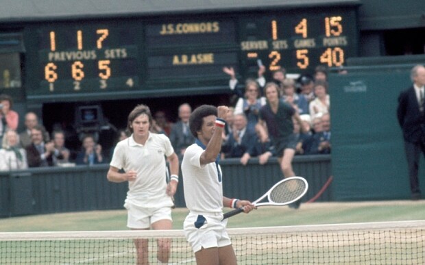Jimmy Connors and Arthur Ashe, Wimbledon 1975